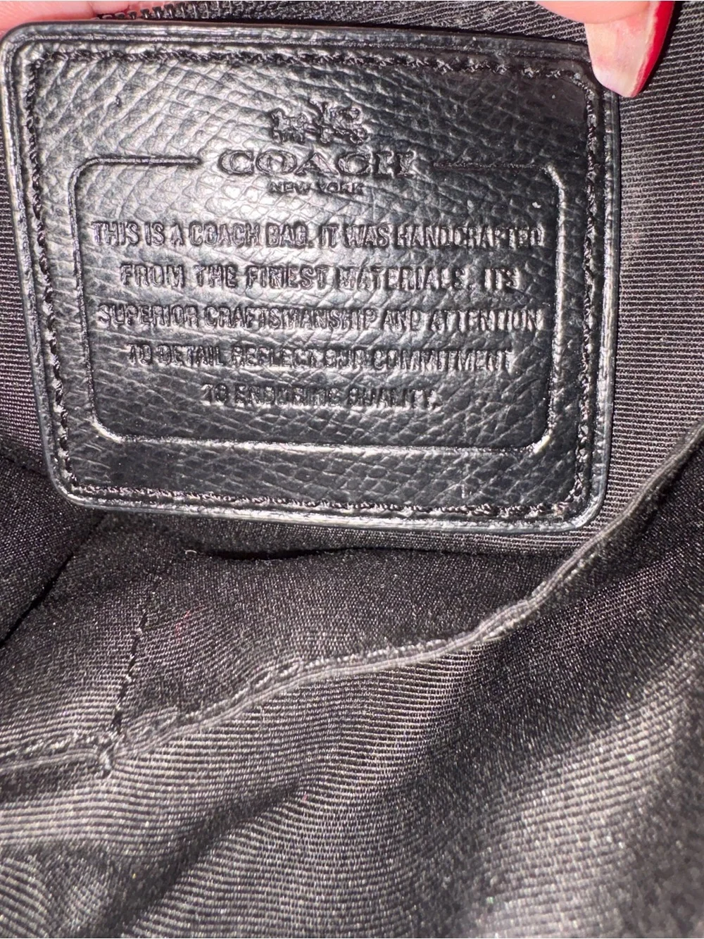 Coach Brown Logo-Print Crossbody Bag with Dark Brown Strap